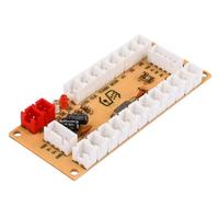 USB Arcade Joystick Circuit Board Zero Delay Arcade USB Encoder PC to Joystick Board Kit for Digital Analog Modes Game Equipment