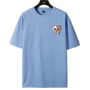 Camiseta Blanca Lisa de Algodón 100% de Alta Calidad al por Mayor, Personalizada, de Peso Pesado, Talla Grande, de Lujo para Hombre - Product Image 4