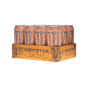 Boisson énergisante Monsters Ultra Peachy Keen sans sucre 500ml, qualité supérieure, saveur pêche juteuse avec la formule complète Monsters Energy - Product Image 2