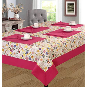 Mantel redondo bordado Floral de Navidad tejido de lino 100% con patrón cuadrado de encaje para uso en bodas y fiestas en el hogar - Product Image 5