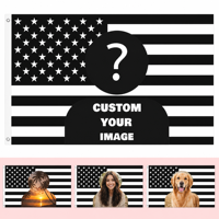 Bannière drapeau américain rose simple ou double face personnalisée 2026 en gros avec image, logo ou photo pour la décoration intérieure