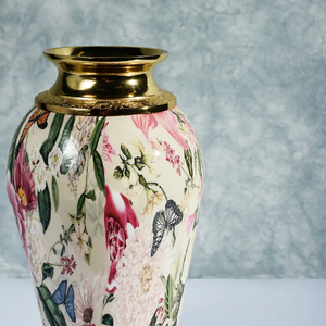 AK Brass Standard Metal Flower <b>Vase</b> Multi Color Finished <b>Set</b> Of <b>3</b> Decorative <b>Vase</b> For Restaurant Decor / Hotel Decor Ornaments - Product Image 2