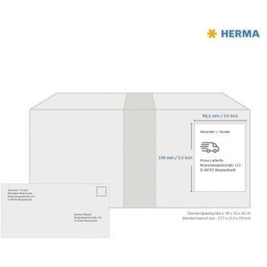 HERMA White <b>Foil</b> Label 99.1 X 139 mm 40 Labels/Pack <b>Window</b> Stickers - Product Image 4
