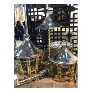 Nouvel arrivage de plats de service de cuisine design élégant chauffe-plats en acier inoxydable vintage chauffe-plats par Indian Metal World - Product Image 1