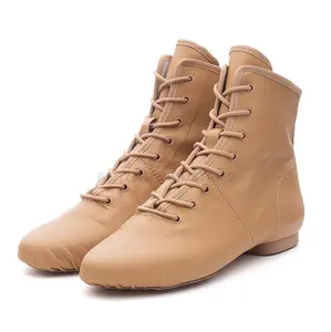 YOYO DANCE Soho Canvas Schnür-Tanz schuhe Flache Praxis Schwarz Rot Jazz Tanz stiefel für Männer Frauen