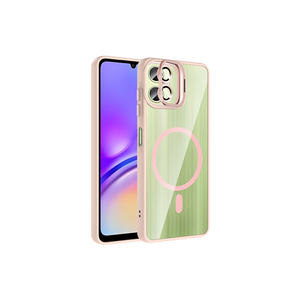 Funda Compatible con Samsung Galaxy A06 M-Safe, Serie SNEL Etro, Antigolpes, con Soporte, Protector de Lente de Cámara, Color Rosa - Product Image 1