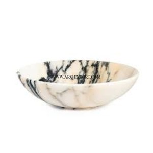 Vente chaude Table Décoration Pièce Maîtresse Blanc Marbre Élégant Bols De Nourriture Avec Support En Bois De Mariage Fête D'anniversaire Ware Bol De Nourriture - Product Image 5