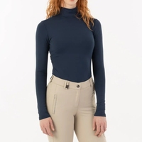 Chemise équestre de haute qualité 4 voies extensible ajustement parfait vêtements personnalisés en vrac vente en gros équitation couche de base chemises hautes