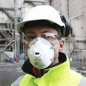 Masque jetable 3M 8822 à 3 couches P2 non tissé avec valve respiratoire pour la protection contre la poussière industrielle - Product Image 6