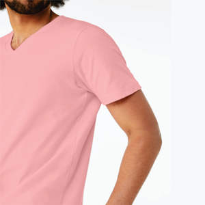 100% Airlume Camiseta de algodón peinado con cuello en V Premium Comfort Ligero y suave Versátil Estilo formal - Product Image 5
