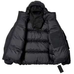 Blouson matelassé léger personnalisé avec protection intégrale du visage, résistant à l'eau, personnalisation de marque, service OEM, style urbain pour homme - Product Image 3