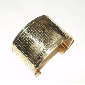 Elegant Golden Wedding Copper <b>Bracelet</b> with Antique and Modern <b>Metal</b> Design Featuring Traditional Religious and Modern Styles - Product Image 1