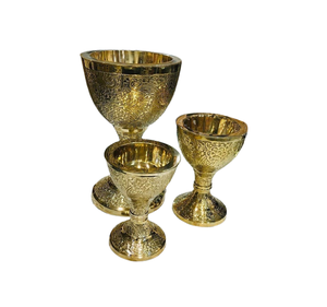 Excluisve Quality Round Shape Incense Burner Handmade Brass Gold Polished <b>Bakhoor</b> Burner At Best Price In India - Product Image 1