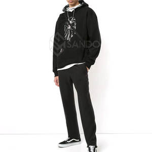 Conjunto Deportivo de Invierno 2025 para Hombre, con Pedrería, Mangas Largas, Capucha, 100% Algodón, Corte Regular, Alta Calidad, Uso Casual - Product Image 1