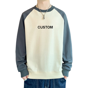 เสื้อสเวตเชิ้ตคอกลมสีดำมีฮู้ดโอเวอร์ไซส์สำหรับผู้ชายเสื้อกันหนาวมีฮู้ดโอเวอร์ไซส์ออกแบบโลโก้ได้ตามต้องการ - Product Image 3