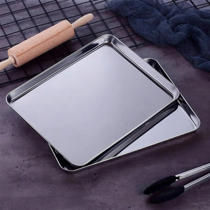 Aluminum Baking <b>Tray</b> for <b>Kitchen</b> Use, 26.5x20.5 cm - Assorted Colors - Product Image 5