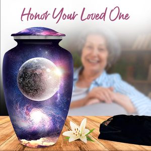 โกศเพลิงศพกาแล็กซี่สีน้ําเงินสําหรับเถ้ามนุษย์ผู้ใหญ่ชายและหญิง - โกศฝังศพสําหรับเถ้ามนุษย์ผู้ใหญ่ - เกียรติยศคนที่คุณรัก - Product Image 5