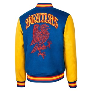 Veste de baseball universitaire brodée avec boutons pression Veste Letterman classique en gros - Product Image 2