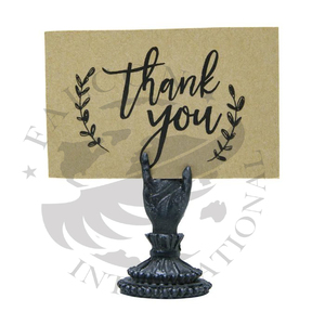 Porte-cartes moderne de luxe fait à la main en aluminium de Chine en forme d'éléphant en métal - Product Image 6