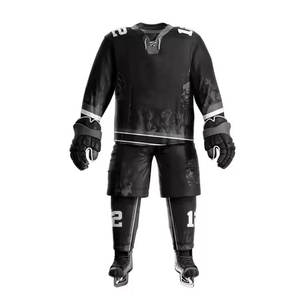 Logo numéro personnalisable nouveau support d'uniforme d'entraînement de Hockey sur glace pour maillots de Rugby salopette vêtements de sport de Type Hockey - Product Image 2