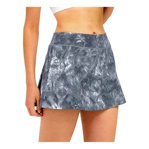 Custom Black Breathable Women Tennis Skirts With Short Inside Pockets Custom Made Club logo Low Quantity Best Quality - Product Image 1