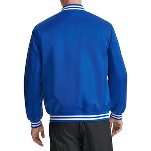 <b>Men</b> Satin <b>Varsity</b> <b>Jacket</b> Stylish Retro Streetwear <b>Bomber</b> Baseball Letterman Casual Fashion Outerwear - Product Image 5