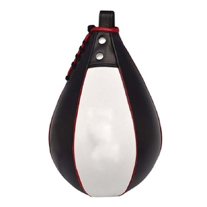 Ballon de vitesse de boxe personnalisé de haute qualité en cuir noir durable et écologique pour la vente en gros - Product Image 3