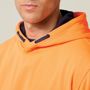 Sweat à capuche vierge surdimensionné avec logo personnalisé OEM 400 Sweat à capuche GSM avec broderie 450 GSM Sweats à capuche lourds pour hommes - Product Image 6