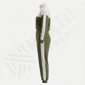 Conjunto Deportivo de Dos Piezas para Mujer, Invierno 2026, Sólido, de Alta Calidad, Personalizado, para Fitness y Jogging, Conjunto de Sudadera Corta y Pantalones Deportivos Transpirables de Lona - Product Image 3