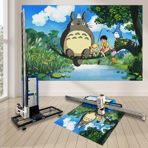 Imprimante murale 3D XBH à jet d'encre UV, machine d'impression murale et de sol automatique portable 162x84x68cm, impression multicolore pour verre, carrelage, etc. - Product Image 4