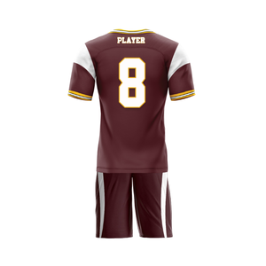 Conjunto de uniforme de equipo de fútbol americano de diseño personalizado XL de talla grande para adultos bandera técnica de sublimación patrón liso para el verano - Product Image 2