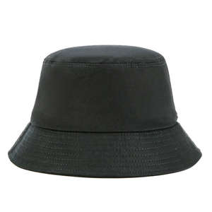 Sombrero de cubo bordado con estampado de algodón informal sólido para adultos personalizado sombrero redondo de ala ancha sombrero de cubo en blanco - Product Image 3