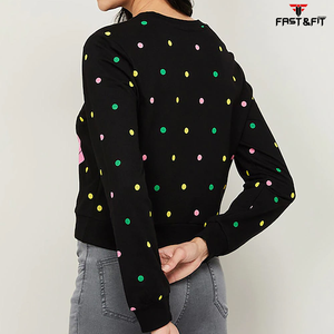 New Arrivals <b>Crewneck</b> Winter Custom Design Women Sweat Shirt Breathable Customized Logo Popular Design Sweatshirt for Women - Product Image 2