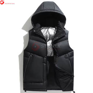 Chaleco Acolchado de Invierno para Hombre, Ligero, Cálido, Impermeable, con Capucha y Logotipo Personalizado al por Mayor - Product Image 1