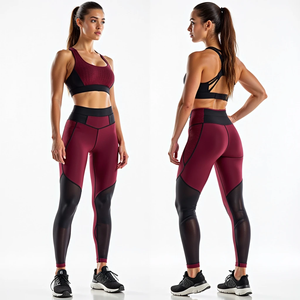 Yoga Fitness Otoño Invierno Conjunto sin costuras para mujer Tela transpirable Patrón cómodo Logotipo frontal para Fitness con estilo - Product Image 4