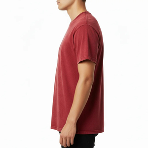 T-shirt homme imprimé sur mesure, haute qualité, coupe slim, design vintage effet délavé à l'acide, pour homme, taille oversize - Product Image 3