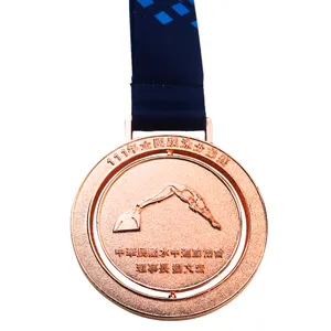 Médaille commémorative de prix en métal en alliage de zinc de conception personnalisée