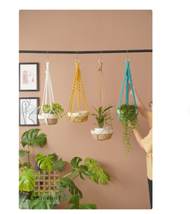 Ceiling Planter, Minimalist <b>Hanging</b> Customized Macrame Plant Hanger for <b>Wall</b> and Window Decoration - Product Image 1
