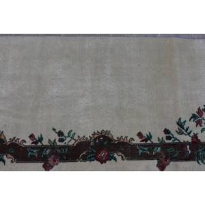 พรมข้างเตียง4เมตรทำด้วยมือสไตล์ตุรกี5ft คลาสสิกพรมขนสัตว์สีน้ำตาลเบจ - Product Image 5