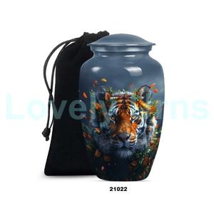 โกศอลูมิเนียมสำหรับผู้ใหญ่เถ้ากระดูกของคนโกศขนาดใหญ่พร้อมถุงกำมะหยี่ฟรี - Product Image 1