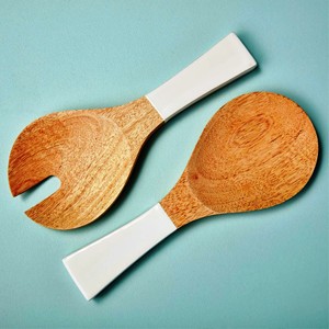 Juego de Servidores de Ensalada Recubiertos de Resina, Modelo Moderno, Ecológico, Apto para Lavavajillas, Utensilios de Cocina, Hecho en India - Product Image 6