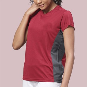 เสื้อยืดออกกำลังกายของผู้หญิงที่ทันสมัยและสะดวกสบาย-ทนทานและความชื้น-เหมาะสำหรับการวิ่ง - Product Image 3