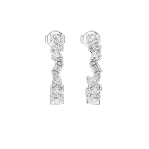 Pendientes de Diamantes de Laboratorio de 1.06 CT, Claridad VVS-VS EF, Diamantes CVD en Oro de 18KT, 14KT, 10KT y Plata 925, Moissanita, Oro Rosa, Amarillo - Product Image 1