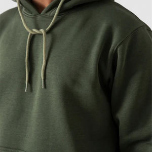 2025 nouvelle mode hommes couleur unie à capuche Logo personnalisé sweat à capuche polaire pour la salle de sport quotidienne vêtements de plein air utiliser OEM/ODM disponible - Product Image 2