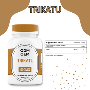 Suplemento sanitario herbal de extracto Trikatu personalizado de 60 cápsulas para adultos para aumentar la inmunidad y la energía ODM/OEM - Product Image 3