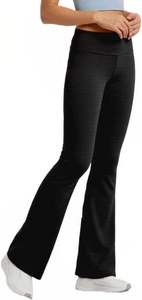 Leggings de sport pour femmes, taille haute, contrôle du ventre, yoga, entraînement, pantalon de gym, extensible, coupe ajustée, respirant, coton doux, confortable à porter - Product Image 3