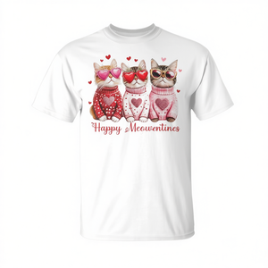 Camiseta para mujer Happy Meowentine's Day Cat Valentine - Product Image 2
