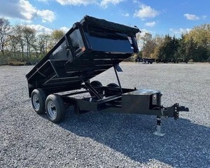 Thủy lực Dump Trailer với đôi trục và thủy lực đơn vị điện <span class=keywords><strong>ATV</strong></span> Trailer tự động 3-năm bảo hành động cơ - Product Image 1