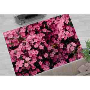 Tapis floral rose : Décoration d'intérieur tendance antidérapante, tapis en chenille - Product Image 2