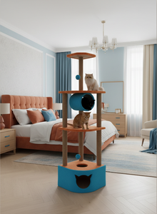 ที่ลับเล็บแมวคุณภาพสูง Amistar Cat Oasis พร้อมอุโมงค์สำหรับแมวทุกสายพันธุ์และทุกขนาด - Product Image 5
